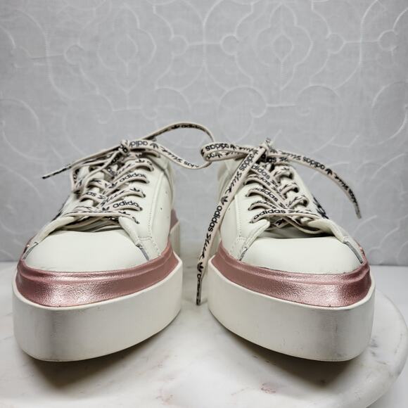 Adidas HyperSleek Womens 10 Off White Copper Metallic Platform Sneaker Shoe - Picture 16 of 16